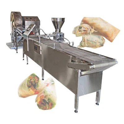 Kiinan kevätrullien valmistuslinja